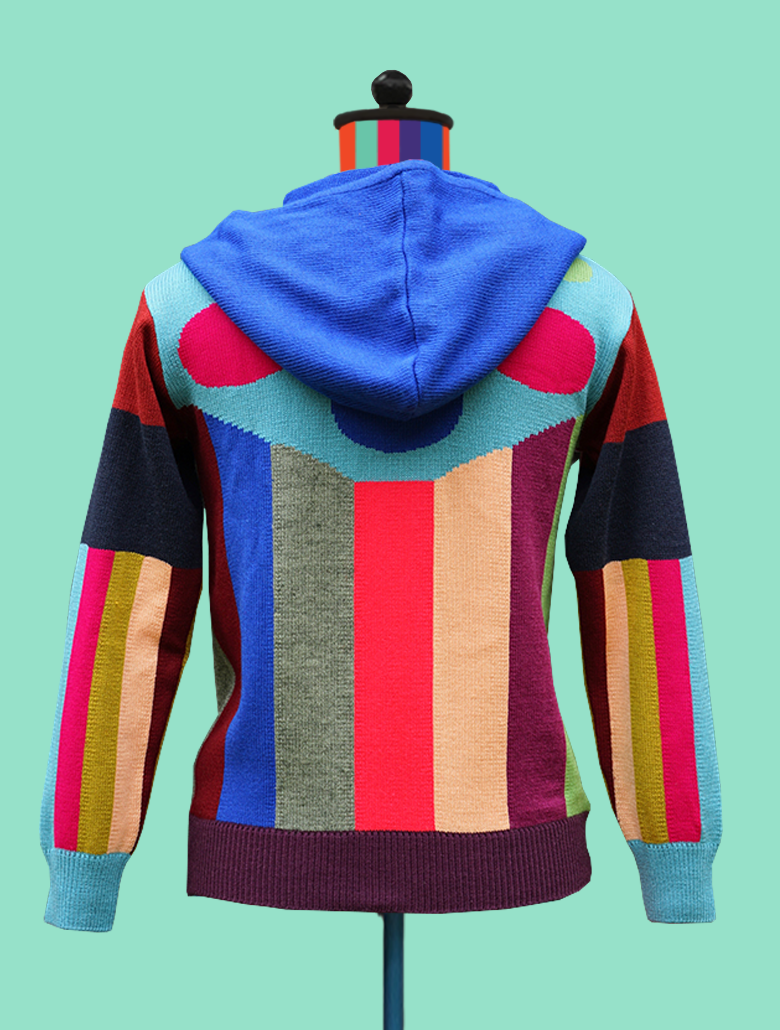 Urban outfitters sales multi colored hoodie