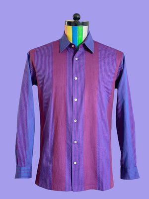 Cotton with Optical Stitched Stripes